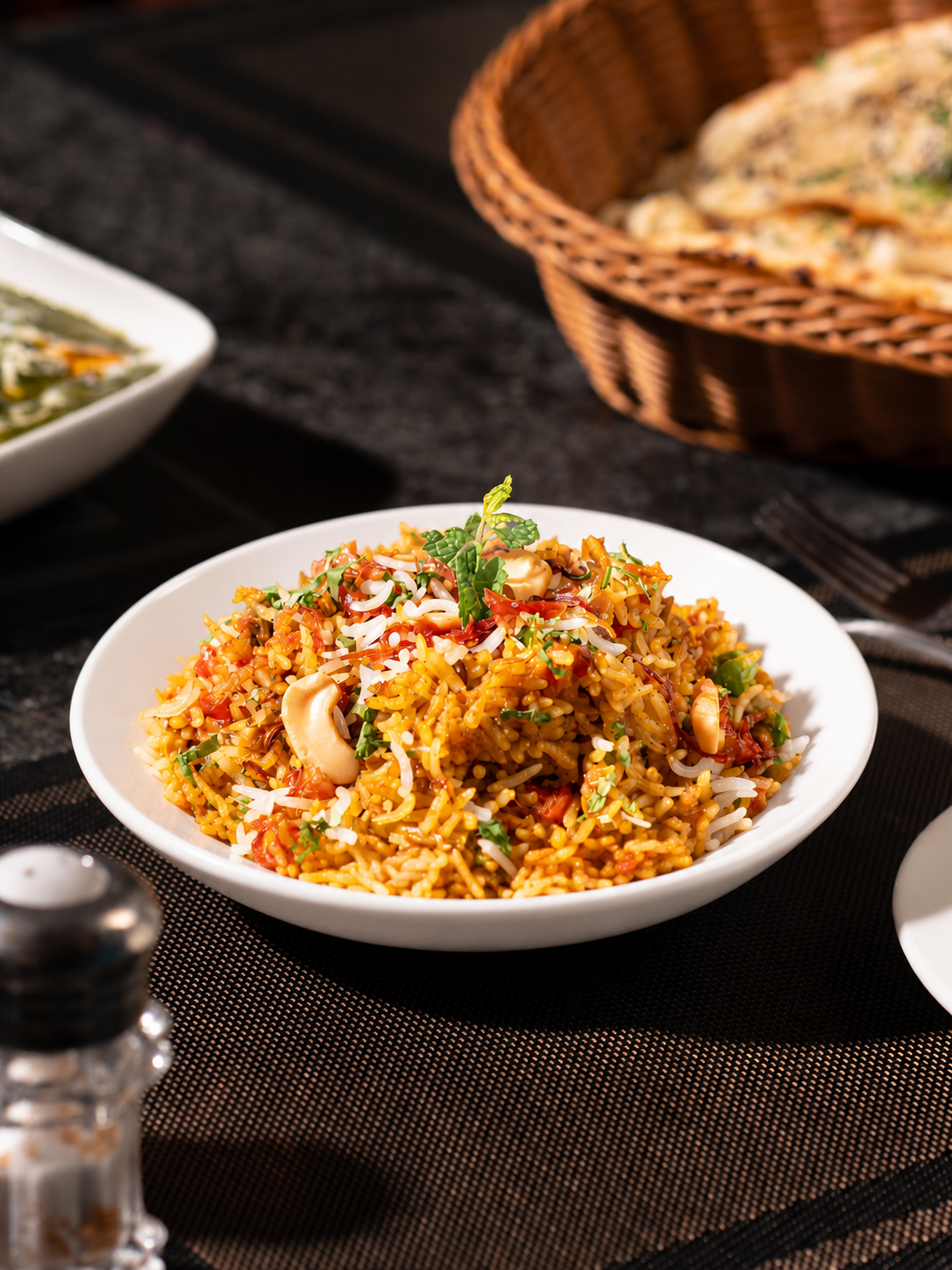A plate of Aachi Biriyani